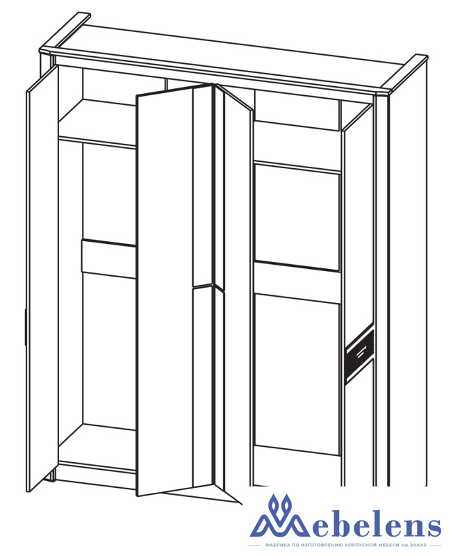 Шкаф для одежды Стелла 06.235